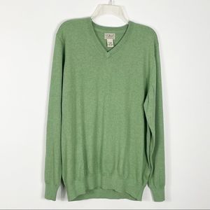 L.L. Bean Men’s Cashmere Blend V-Neck Sweater